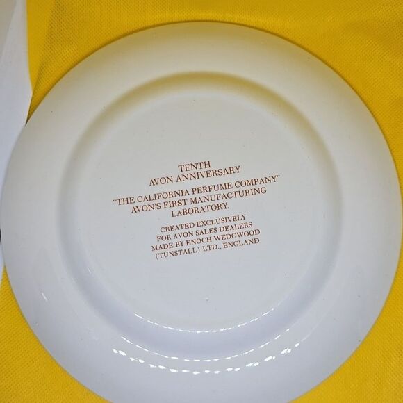 VTG Avon 10th Anniversary Collectible Plate Enoch Wedgewood - Picture 2 of 6
